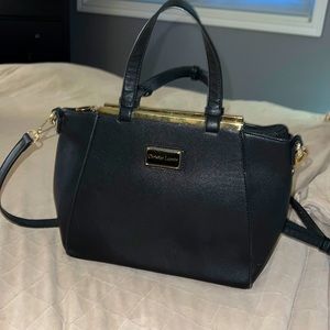 Christian Lacroix vegan leather handbag, black